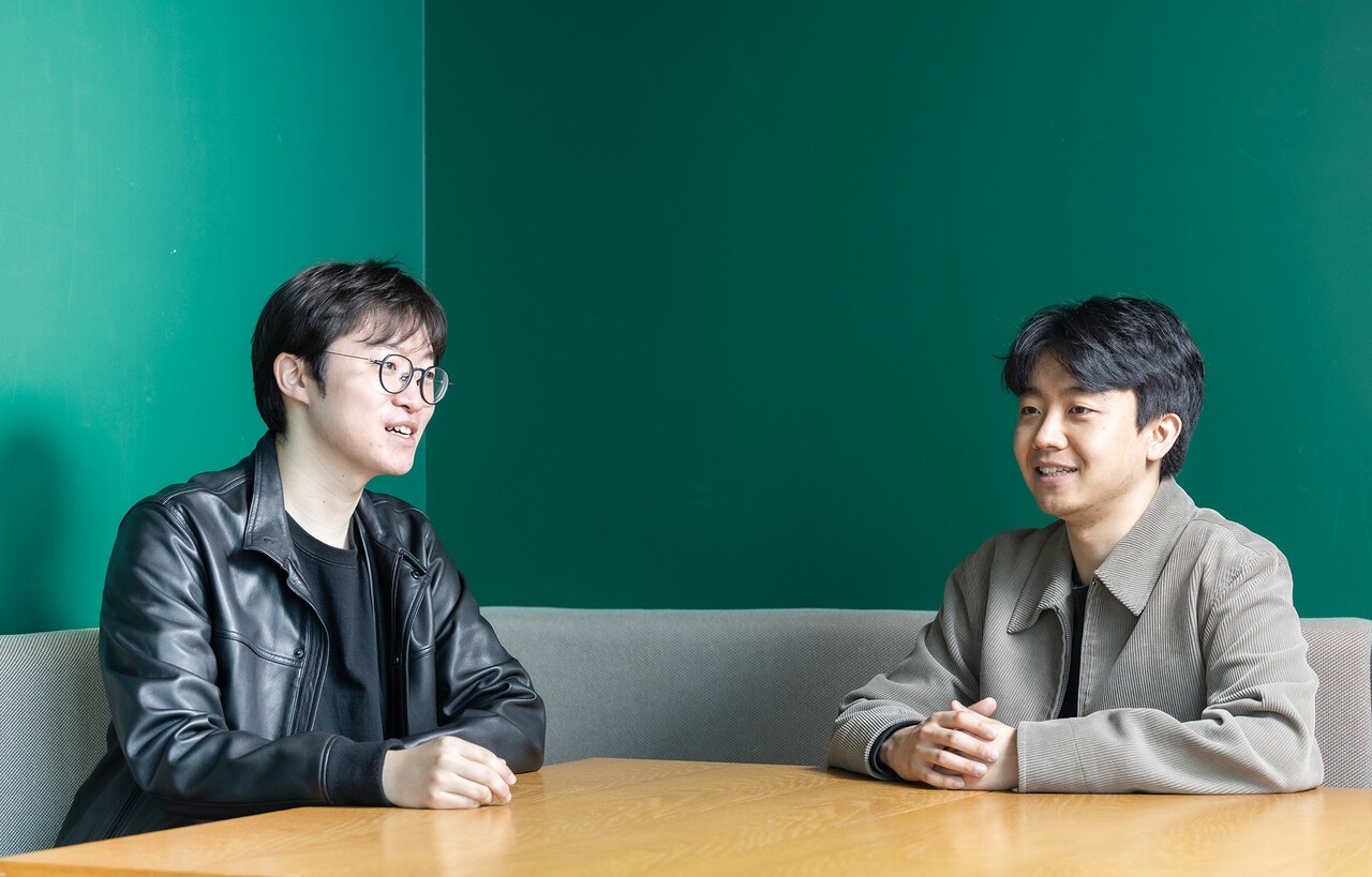 박지혁 와들 대표(왼쪽)와 권의진 달파 이사가 AI 에이전트의 효용성과 위험성에 대해 의견을 나눴다. 최기웅 기자